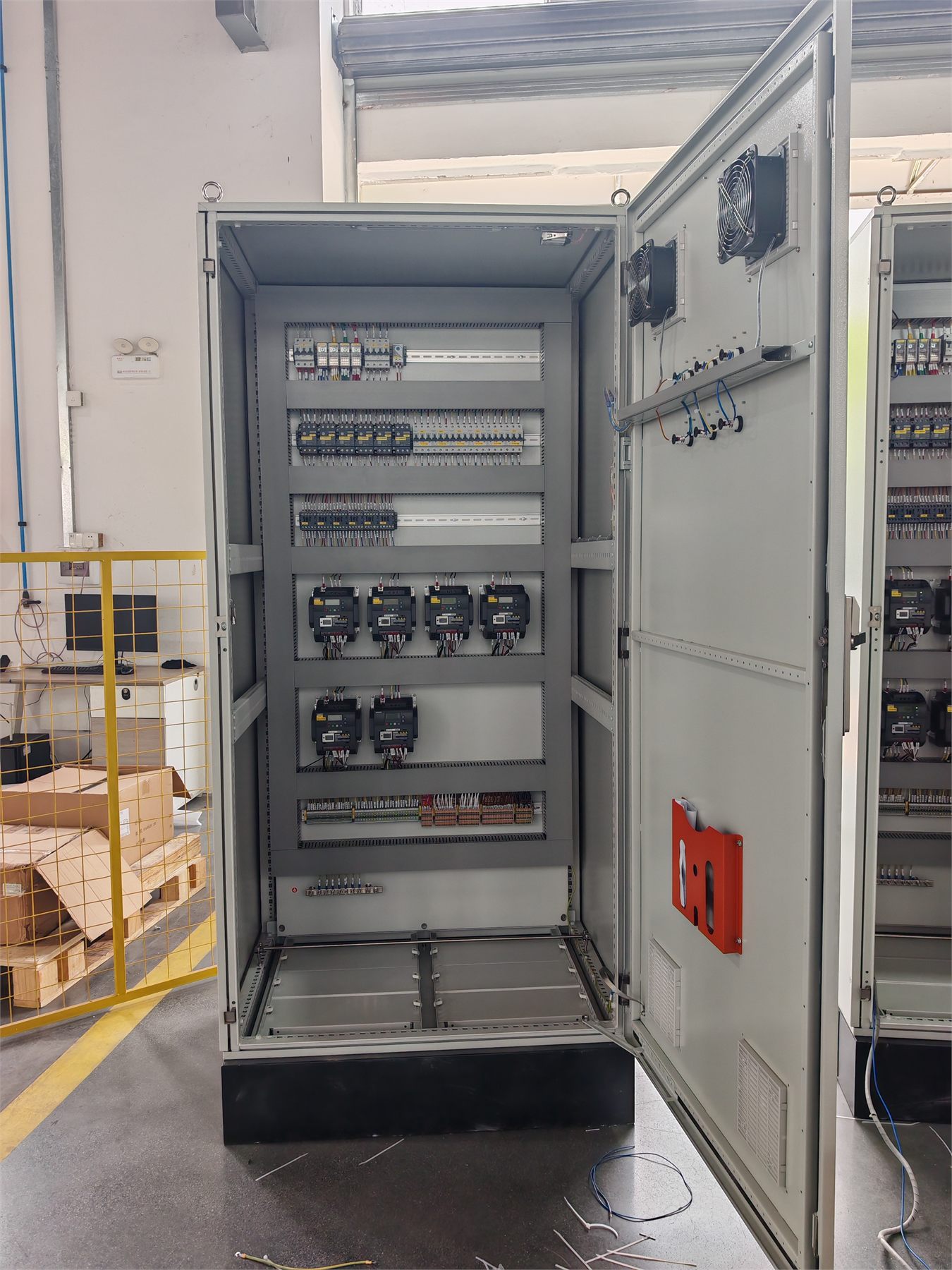 HVAC VFD control cabinet exterior