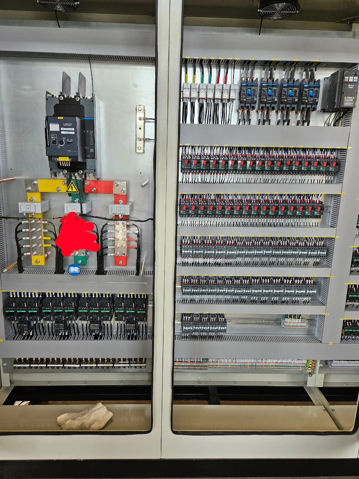 Control wiring for Singapore water engineering cabinet
